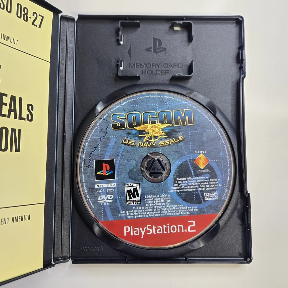 SOCOM U.S. Navy SEALs Sony Playstation 2 Greatest Hits Ps2 Cib Game Tested Works